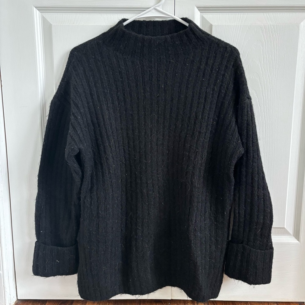 Old Navy • Black Tunic Length Turtleneck